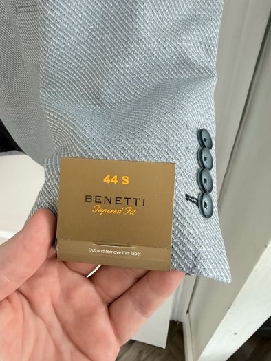 Benetti Signature Mens Blazer - Ice Blue - Size 44S