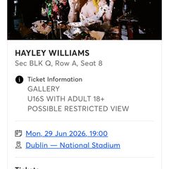 Hayley Williams ticket
