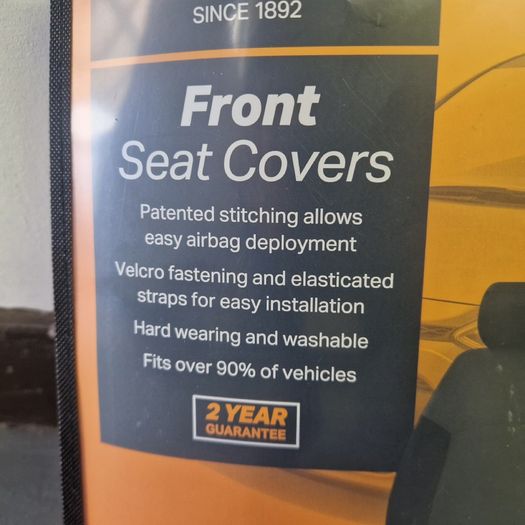 Uniserval Front Car Seat Covers - Halfords