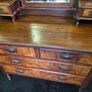 Antique Victorian Walnut Mirrored Vanity Dresser Image 2
