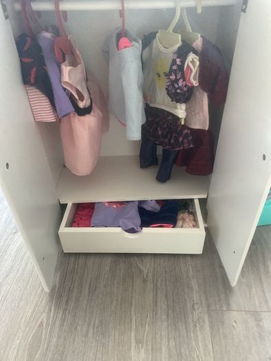 Dolls clothes wardrobe