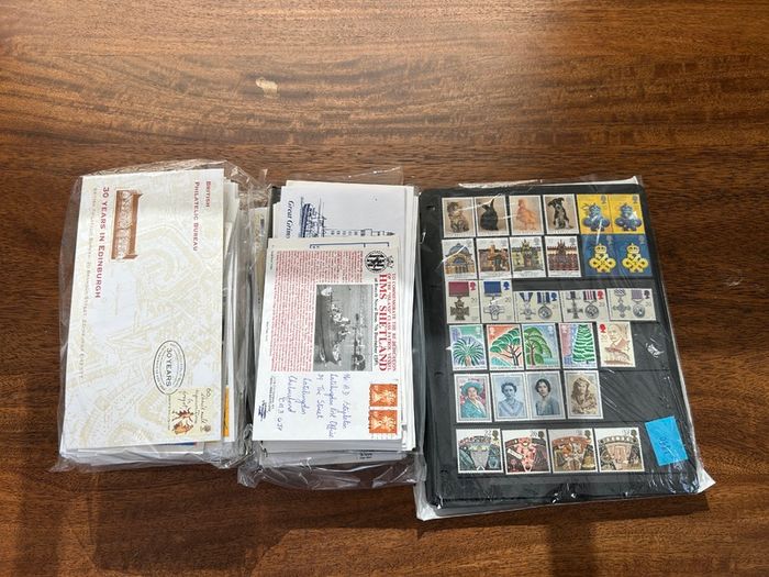 Stamp Collection Bundle GB Britain 1990-1999 MNH / FDC and more