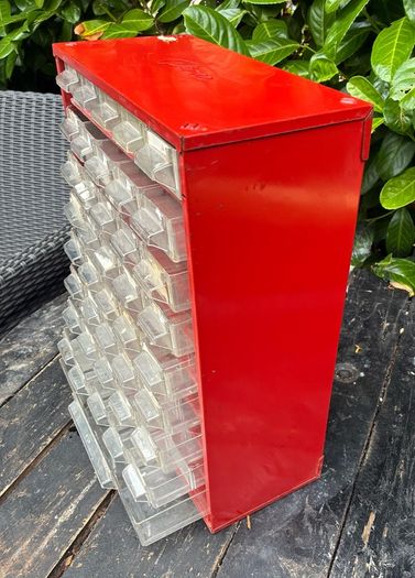 Vintage Plasco Metal Framed Storage Cabinet
