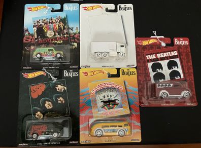 Hotwheels. Beatles album covers. Full set of 5. MIB