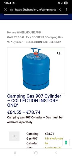 2 Camping Gaz 907 Cylinder