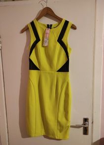Lipsy Yellow Knee Length Dress