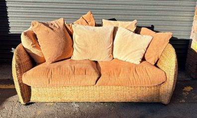 wicker couch