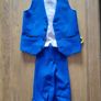 Boys blue 3 piece suit set + Free shirt Image 4