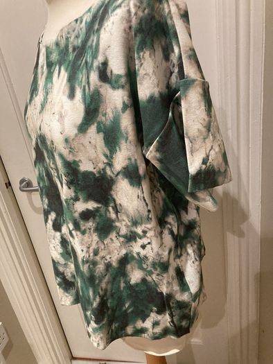 Reduced- COS Moss Green Multi colour Top - Size L