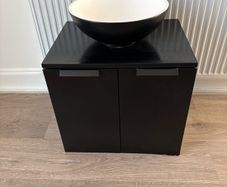 Sonas Stockholm wall hung vanity unit with Skal basin bowl