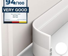 BLOCK DRAFTS EFFECTIVELY - High-quality under door draught excluder made from industry-grade silicone with exceptionally strong adhesive. Our door sweep for the bottom of doors puts an end to all draft problems, cold air, and dust (for exterior doors and 