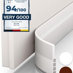 BLOCK DRAFTS EFFECTIVELY - High-quality under door draught excluder made from industry-grade silicone with exceptionally strong adhesive. Our door sweep for the bottom of doors puts an end to all draft problems, cold air, and dust (for exterior doors and 
