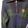 tommy hilfiger half zip tartan sweater size xl ptp 25" in excellent condition Image 4