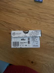Clarks Fawn Hero toddler shoes size 5G