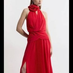Karen Millen Red Maxi Occasion Dress