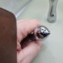 Vintage Chrome Salt And Pepper Shakers Cats Cruet Set Image 6