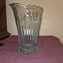 Art Deco Turquoise Aqua Pressed Glass Pitcher Image 8