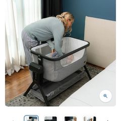 Baby bedside crib electric