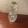Vintage Cut Crystal Whisky   Brandy Decanter with Large Faceted Stopper Image 2