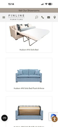 Finline Hudson sofa bed pristine condition