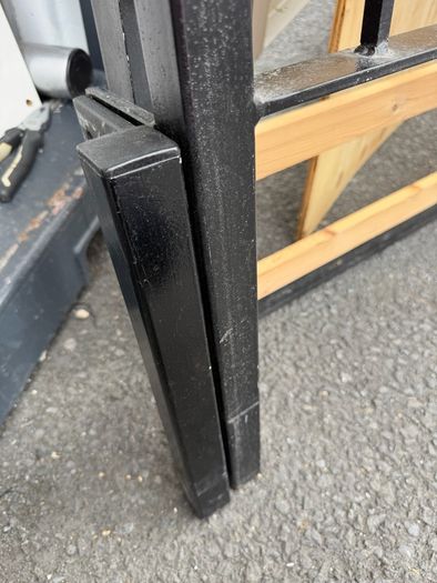 iron double bed frame