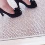 Odeon Black Peep-Toe Shoes - Size 4 Image 2