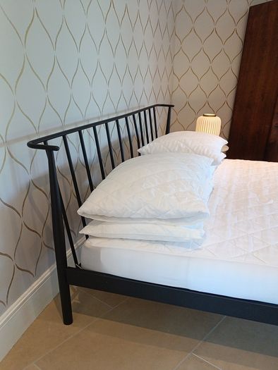 King size bed frame with Eve mattress