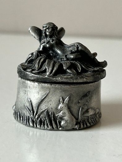 Vintage Pewter Tooth Fairy Wee Box