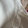 top Zara size large statement collar top 100% linen Image 9
