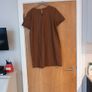 Primark  Faux Leather  Brown Tunic Style  Dress    S.- 16-18    B.N.W.T Image 3