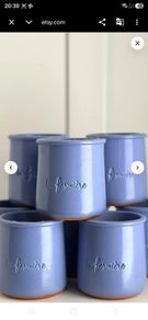 12 Terracotta Yogurt Pots
