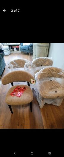 Brand New Dining Chairs x 4 (EZ living, still in original packaging)
