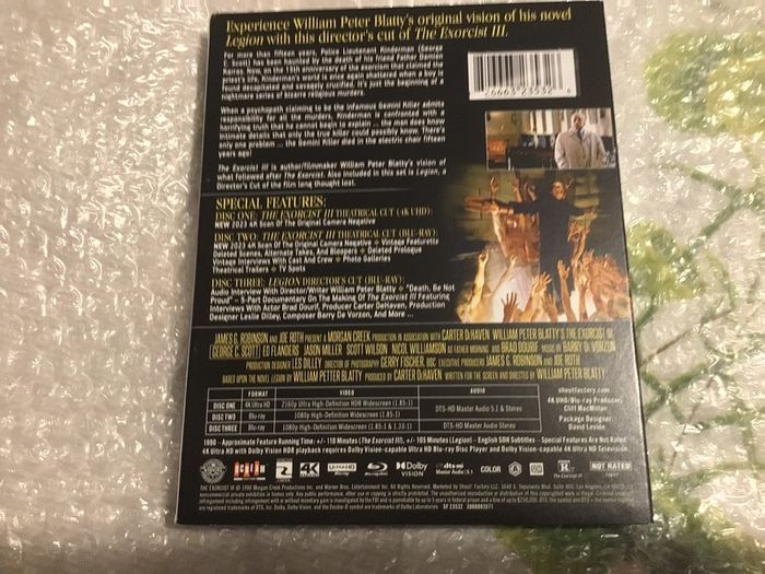 EXORCIST 111  4K UHD Collectors Edition with rare Slipcover Shout Factory