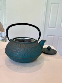 Cast iron teapot