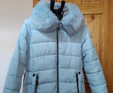 Beautiful Oceanic Blue Winter Coat (Style Italy Millano)