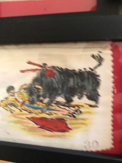 Original Spanish Bullfighting Art on Linen (11)
