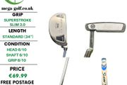 Odyssey White Ice 330 Mallet Putter / 34''