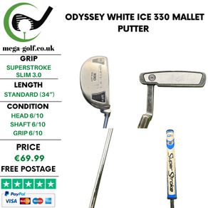 Odyssey White Ice 330 Mallet Putter / 34''