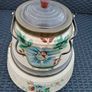 Beautiful Vintage Ceramic Pots Set Image 6