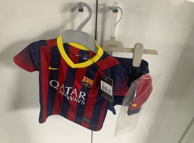 Baby 6-9mths Barcelona Authentic Jersey Shorts Socks