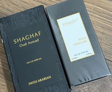 Swiss Arabian oud aswad shaghaf and brandy roja vanille perfume new