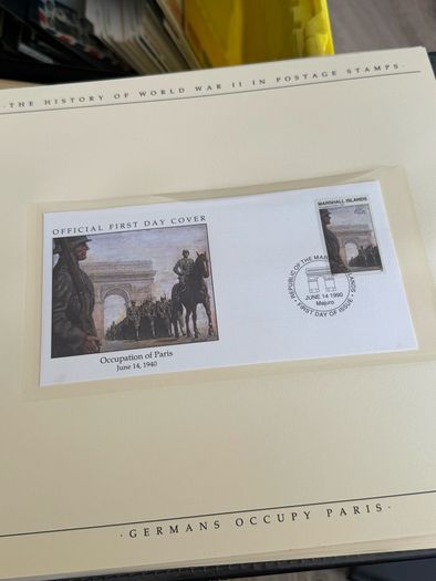 The History of World War II in post stamps