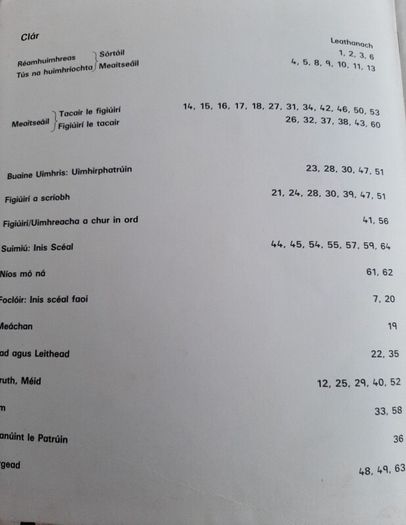 Gaeilge Gafa le Mata vintage school books