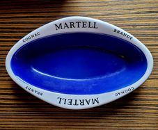 Vintage Martell cognac ashtray