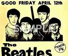 The Beatles The Cavern Club Liverpool 12th April 1963 Vintage Concert Poster Reproduction