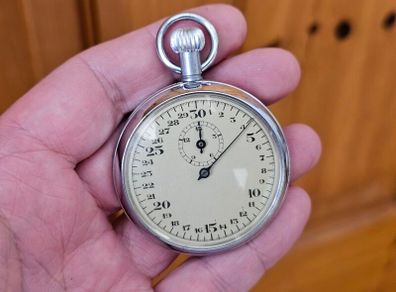 Vintage 1950s Pocket Watch Stop Watch German made