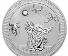 2024 Niue STAR WARS Grogu "Baby Yoda" 1 oz Silver Coin BU ( In Capsule)