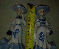 Set of 2 lady figurines