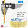 5m Self-Adhesive DC 5V Low Voltage COB LED Light Strip Self-Adhesive & Cuttable Plug & Play Image 8