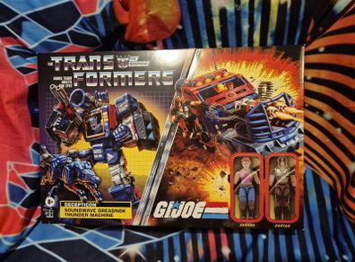 Hasbro Transformers x GI Joe Soundwave Thunder Machine + Ravage New Action Figure